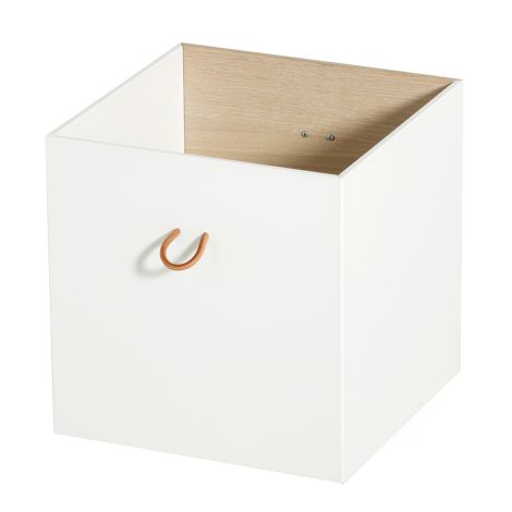Oliver Furniture Wood Kisten 2 Fronten Weiß/Eiche 3 Kisten