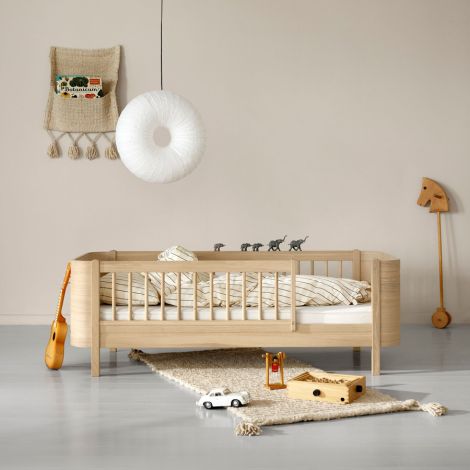 Oliver Furniture Umbauset Wood Mini+ halbhohes Etagenbett zu 2 Juniorbetten Eiche 