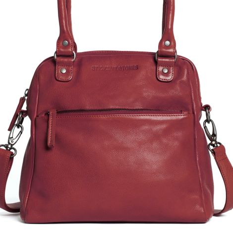 Sticks and Stones Ledertasche Orleans Red 