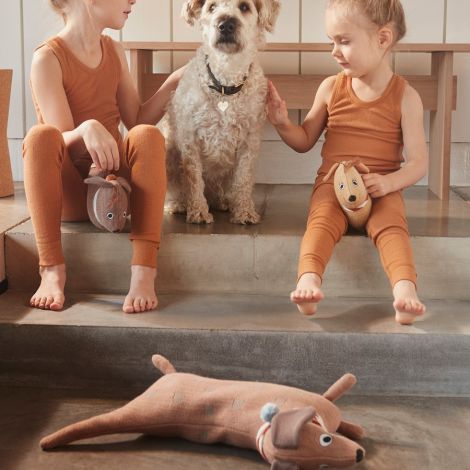 OYOY Kuscheltier Hunsi Hund mit zwei Welpen Coco & Max Multi 