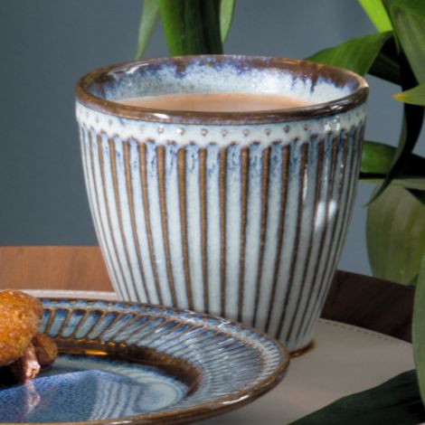 GreenGate Latte Cup Becher Alice oyster blue 