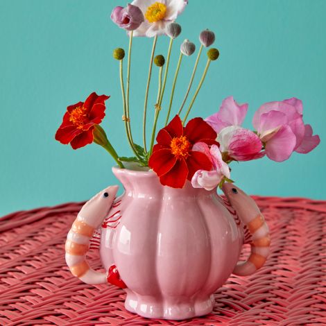 Rice Vase Keramik Shrimps Small 