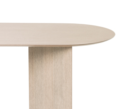 ferm LIVING Tischplatte Mingle Oval Natural Oak Veneer 220 cm