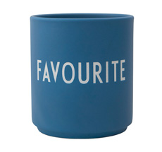 Design Letters Porzellan Becher Favourite Cups Favourit Dark Blue