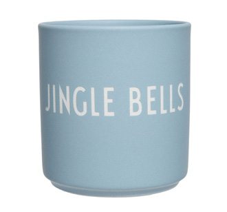 Design Letters Porzellan Becher Favourite Cup Light Blue Jingle Bells