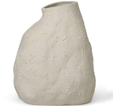 ferm LIVING Vase Vulca Medium Off-white Stone