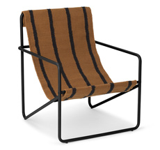 ferm LIVING Kinderstuhl Desert Chair Black/Stripe
