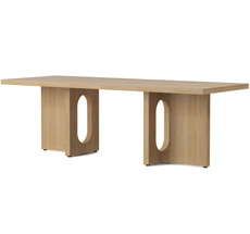 Audo Androgyne Tisch Lounge Table 120x45 cm Natural Oak Gestell Natural Oak Tischplatte
