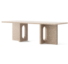 Audo Androgyne Lounge Tisch 120x45 cm Sand/Sand