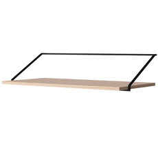 Audo Rail Schreibtisch Black/Natural Oak