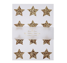 Meri Meri Sticker Gold Glitter Star 120 Stk.