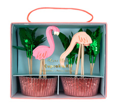 Meri Meri Cupcake-Set Flamingo