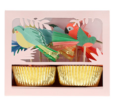 Meri Meri Cupcake-Set Tropische Vögel 