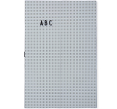 Design Letters Pinnwand Message Board A3 Light Grey •