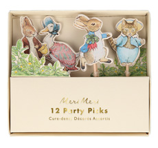 Meri Meri Partyspieße Peter Rabbit & Friends 12-teilig