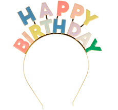 Meri Meri Haarreifen Emaille "Happy Birthday"