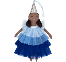 Meri Meri Puppe Blaue Rüschen Prinzessin