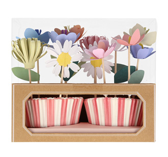 Meri Meri Cupcake-Set Flower Garden
