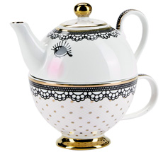 Miss Étoile Teekanne mit Tasse Tea for one