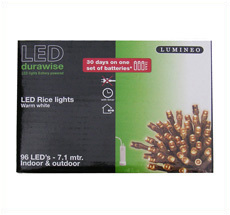 Kaemingk LED Lichterkette LUMINEO Ricelight innen+außen 96 L Batterie