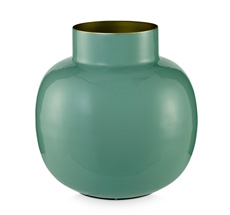PIP Studio Vase Metall Rund Green 25 cm
