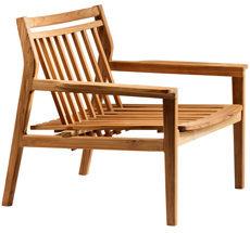 FDB Møbler M6 Sammen Stuhl Lounge Chair Gartenmöbel Natur