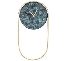Bloomingville Wanduhr Green Metal 