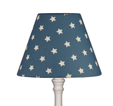 Lampenschirm Sterne auf Blau 20 cm