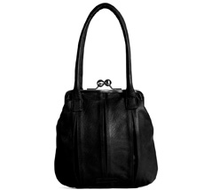 Sticks and Stones Ledertasche Annecy Black Washed