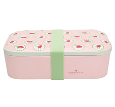 GreenGate Lunch Box Strawberry Pale Pink