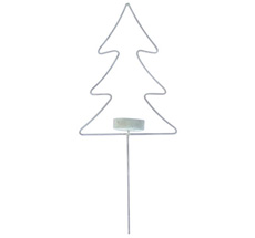 Krasilnikoff Teelichthalter-Stick Baum X-mas Zink