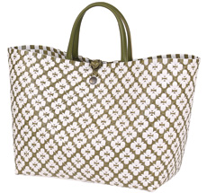 Handed By Shopper Motif White/Olive