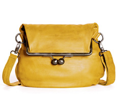 Sticks and Stones Ledertasche Cannes Yellow Washed