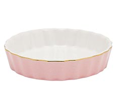 GreenGate Kleine Kuchenform Pastel Pale Pink / Goldrand