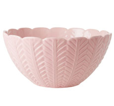 Rice Salatschüssel Keramik Embossed Details Pink 