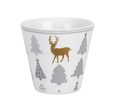 Krasilnikoff Espresso Tasse Christmas Trees With Deer