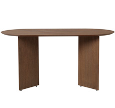 ferm LIVING Tischplatte Mingle Oval 150 cm Walnut Veneer 