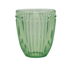 GreenGate Wasserglas Alice Pale Green