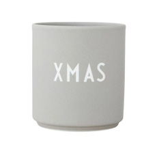 Design Letters Porzellan Becher Favourite Cups X-Mas Grey
