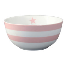 Krasilnikoff Schüssel Happy Bowl Stripes Pink