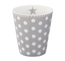 Krasilnikoff Happy Mug Becher New Dots Grey