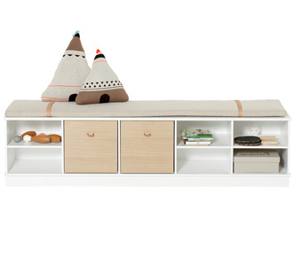 Oliver Furniture Wood Stand-Regal 5 x 1 Horizontal mit Sockel