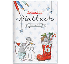krima & isa Malbuch Weihnachtsmäuse