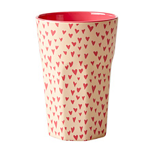 Rice Melamin Becher Small Hearts Two Tone Groß