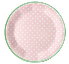 GreenGate Melamin Teller Spot Pale Pink 20 cm