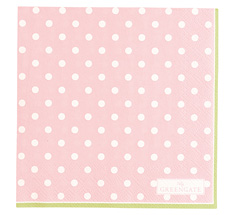 GreenGate Papierserviette Spot Pale Pink Small 20 Stk.