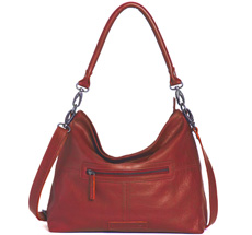 Sticks and Stones Ledertasche Paris Cherry Red Washed •
