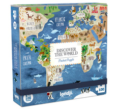 Londji Pocket Puzzle Discover the World 100-teilig