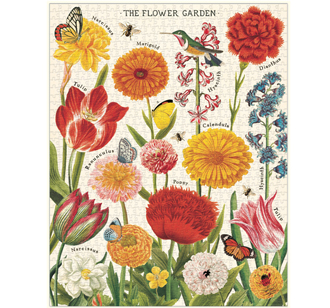 Cavallini Puzzle Flower Garden 1000-teilig