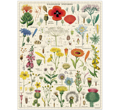 Cavallini Puzzle Wildflowers 1000-teilig